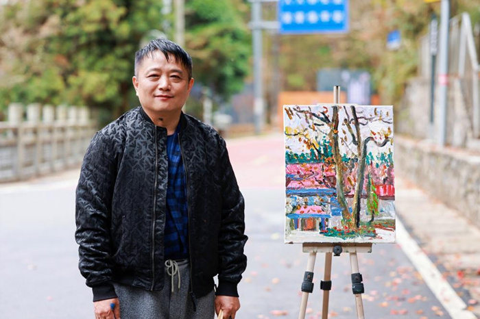 秋日庐山 色彩缤纷：35位油画名家情绘九江“山江湖城”