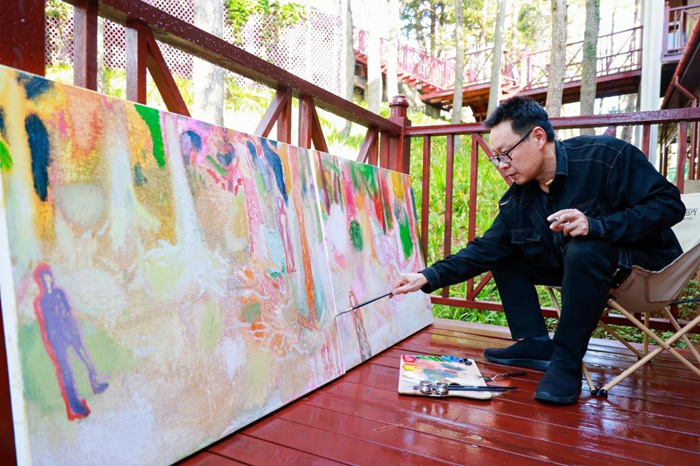 秋日庐山 色彩缤纷：35位油画名家情绘九江“山江湖城”