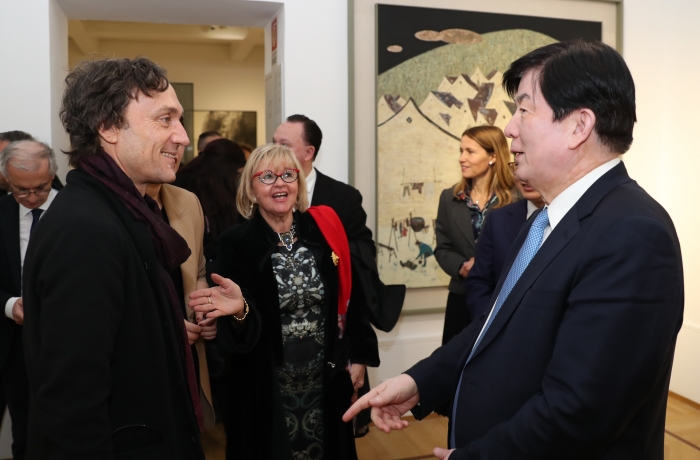 中国当代美术作品展览在意大利罗马开幕