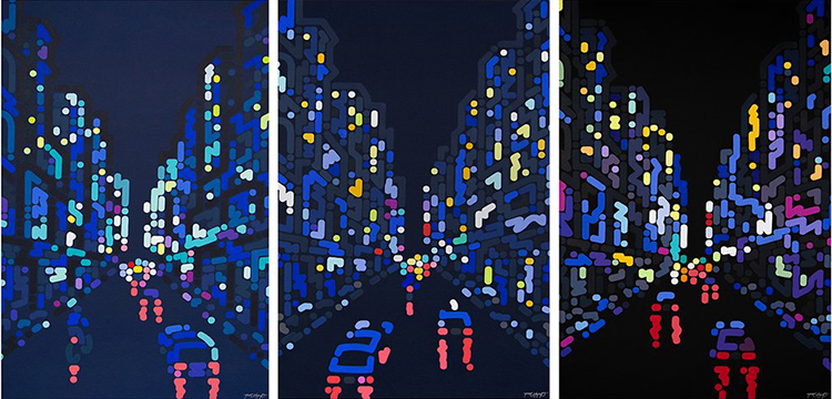 《看他的画得戴副眼镜（二）》：色彩律动的都市诗人