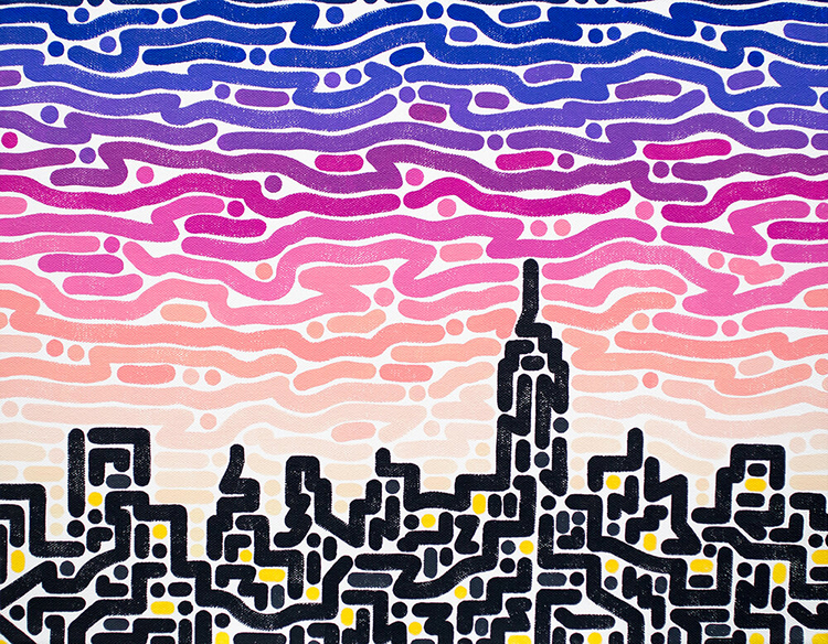 《看他的画得戴副眼镜（二）》：色彩律动的都市诗人