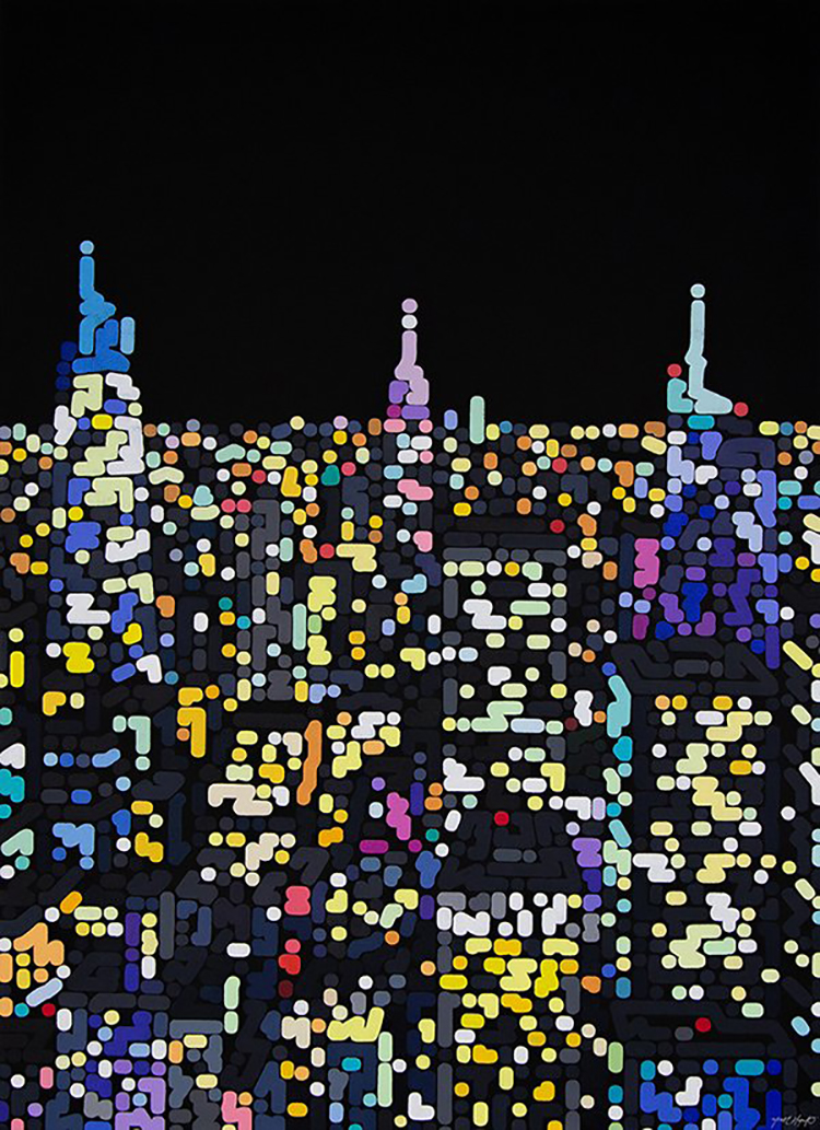 《看他的画得戴副眼镜（二）》：色彩律动的都市诗人