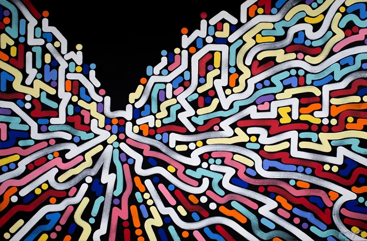 《看他的画得戴副眼镜（二）》：色彩律动的都市诗人