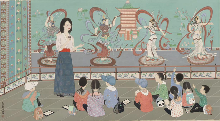 千年云冈 般若生辉——郑勤砚作品展点亮云冈美术馆