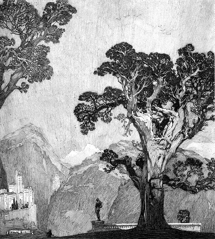 用钢笔画版画的人