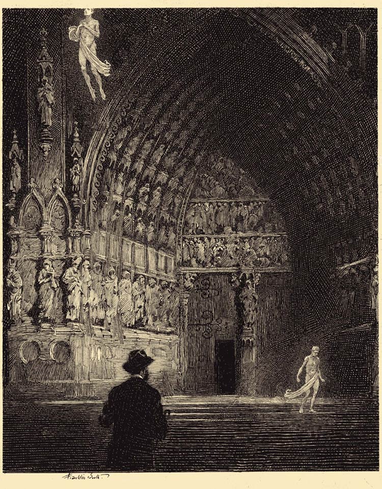 用钢笔画版画的人