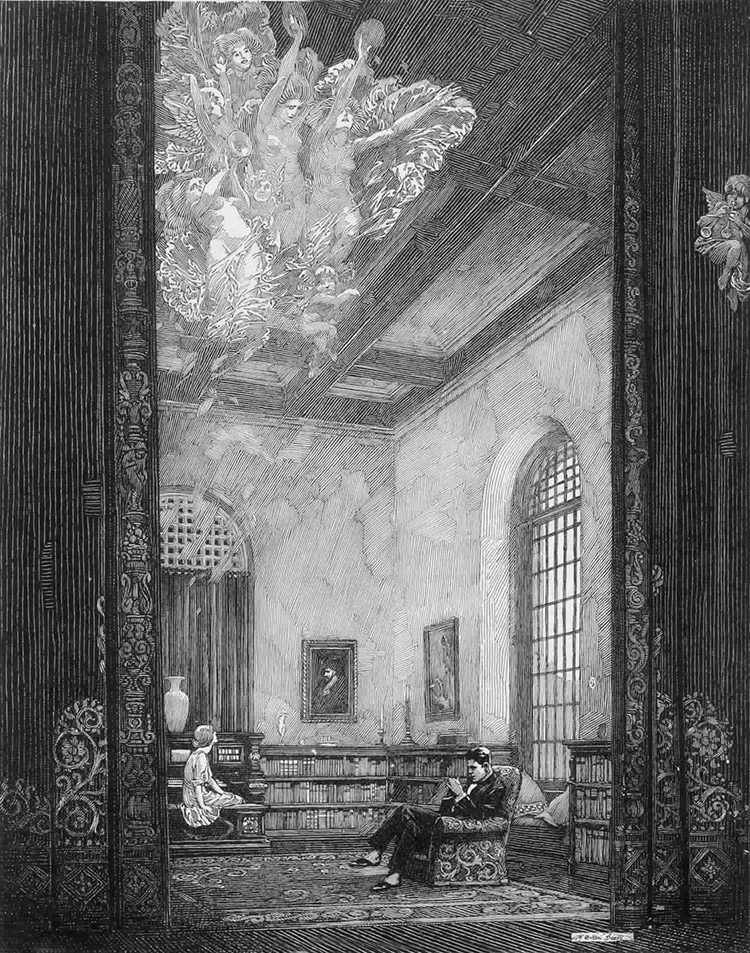 用钢笔画版画的人