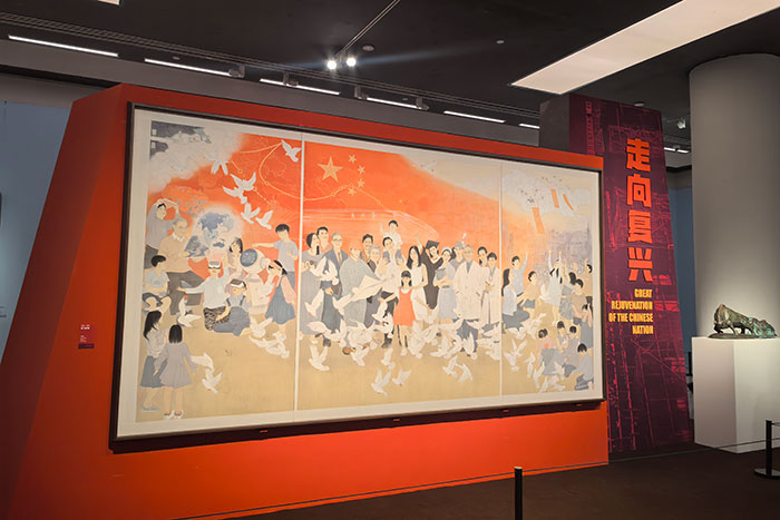 “人民必胜——纪念中国人民抗日战争暨世界反法西斯战争胜利80周年美术作品展”在京开幕