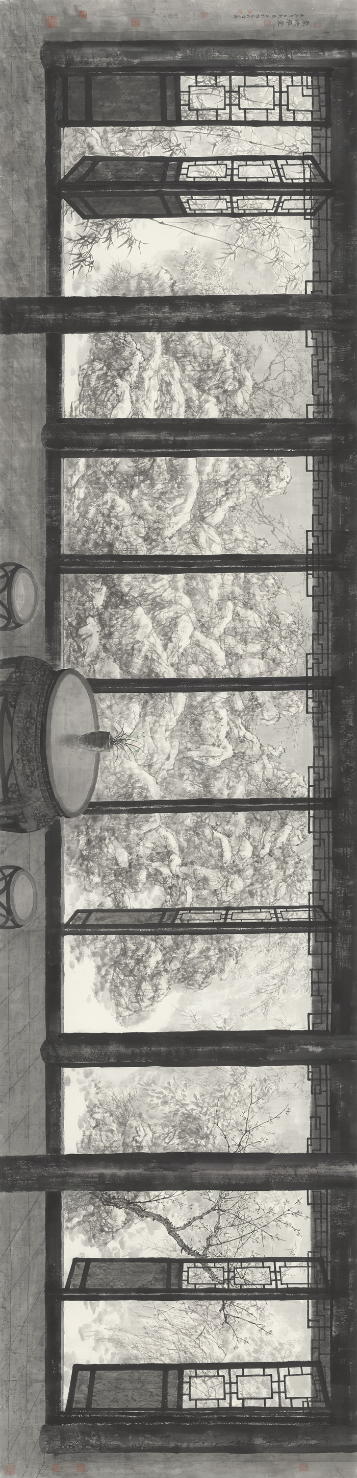 王明明百件园林题材作品亮相国家大剧院 温润笔墨构建东方美学至境