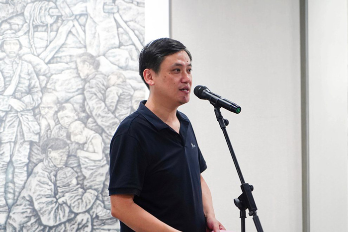 “烽火史诗——赵奇抗战题材绘画展”在合肥亚明艺术馆开幕