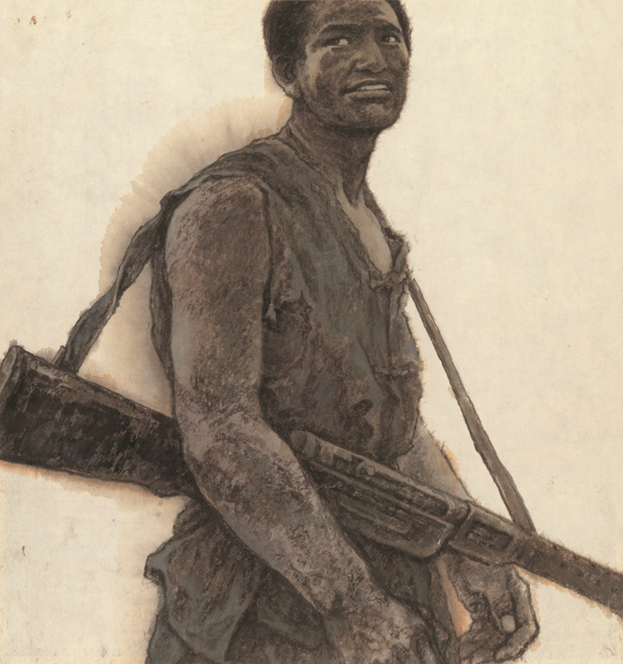 “烽火史诗——赵奇抗战题材绘画展”在合肥亚明艺术馆开幕