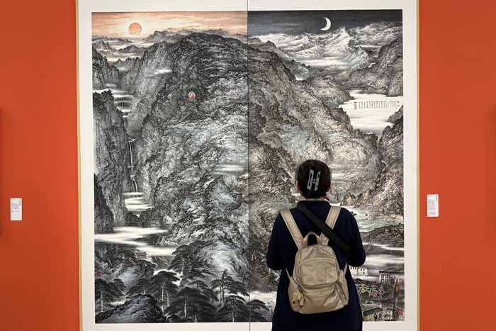 江山万里心：林章湖水墨回顾展在中国美术馆开幕